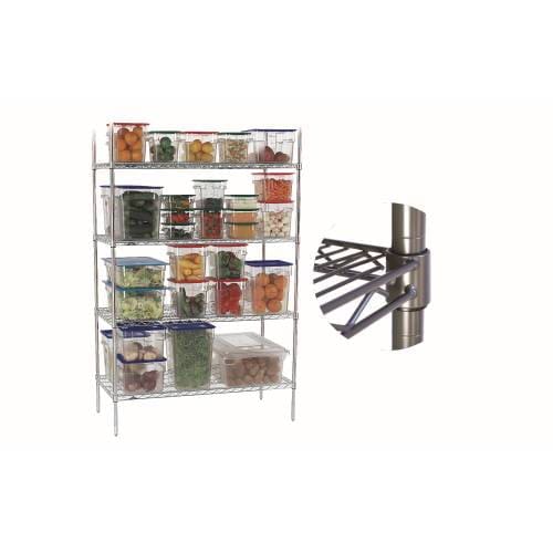 1200mm Shelving Unit Zinc/epoxy Shelf With Clips Suz2200