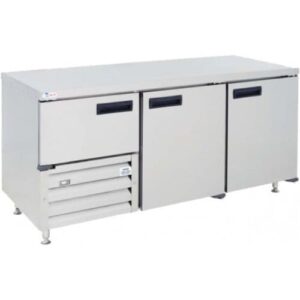 2.4m - 3.5door Steel Underbar Fridge Self Contained Cabinet Qub8sch650