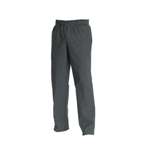 Chefs Uniform Baggies Black/white Check x Small Chef E-quip Uni3030