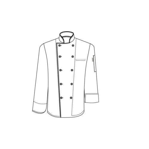 Chefs Uniform Jacket Executive Men Long -xx - Large Chef E-quip Uni2025