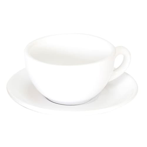 Italian - White Open Cappuccino Cup 21cl (12) Gs-r815c-w