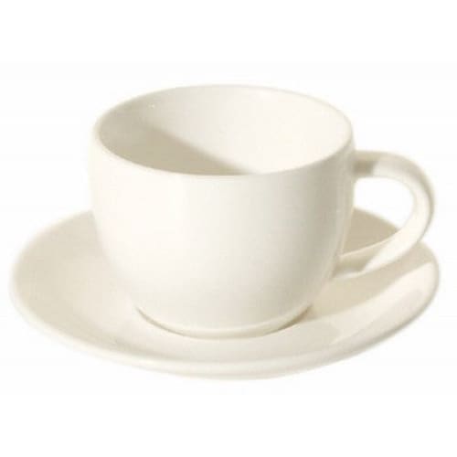 Prima - White - Double Well Saucer 15cm (24) Sp-da211