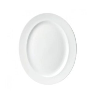 Prima - White - Oval Rimmed Platter 31cm (12) ( Da-219