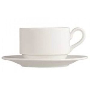 Prima - White - Saucer 15cm (24) Da-306