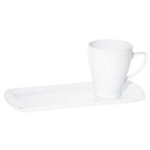 Prima - White - Saucer Tray 29 x 13cm (24) Da-998