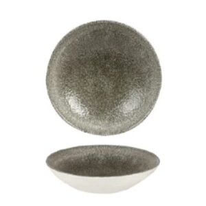 Raku Quartz Black Coupe Bowl 18.2cm (12) Cc-rkbq-evb7.1