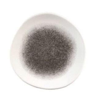 Raku Quartz Black Organic Round Plate 26.4cm (12) Cc-rkbq-og10.1