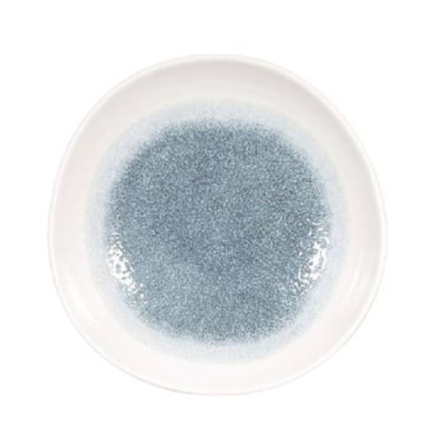Raku Topaz Blue Organic Round Bowl 25.3cm (12) Cc-rktb-ogb1.1