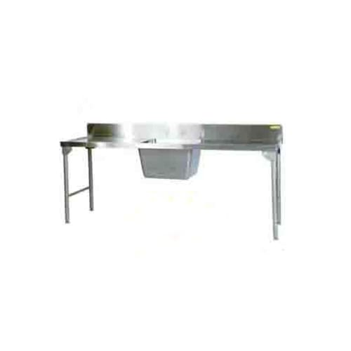 Single Pot Sink 2300mm Mild Steel Legs Left Sdsn1021o7