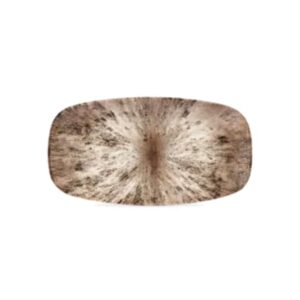 Stone Zircon Brown Oblong Chefs Plate 35.5 x 19cm (6) Cc-stzb-xo14.1