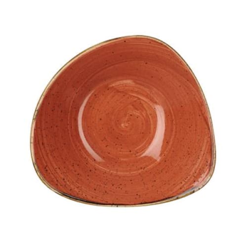 Stonecast - Spiced Orange Triangle Bowl 23.5cm (12) Cc-ssos-trb9.1