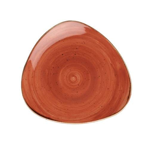 Stonecast - Spiced Orange Triangle Plate 26.5cm (12) Cc-ssos-tr10.1