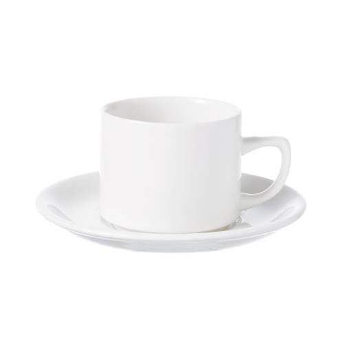 Whiteware - White - Maple Saucer 15cm (24) Cc-wh-tsol.1