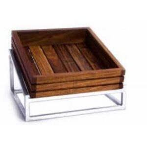 Wood Display Stand (steel) - Infinity - 330 x 300mm Straight - Wds1330