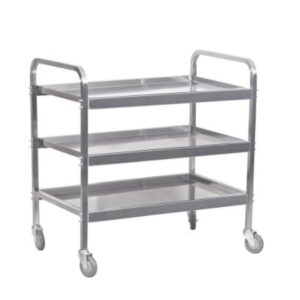 3 Tier Tea Trolley S/steel Global Tts0003