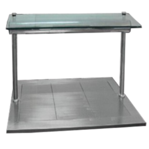 GATTO Drop-in Three Div Hot Plate w/ Sneeze Guard