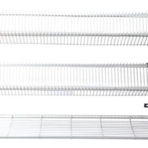 GATTO Wall Mount Crockery Rack - 106 Plates + Cup Rack - 3 Tier