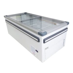 Glass Top Island Freezer 2 Door 862lt Visi Top VS2000