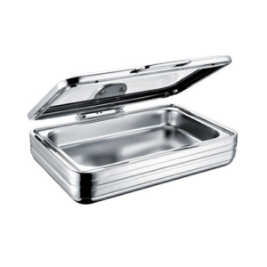Chafing Dish Induction – Rectangular With Glass Lid 9LT – Electro Chef Luxeline CDI2001