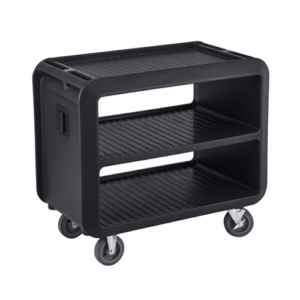 Service Cart Pro Heavy Duty 2 Tier 94CM Black SCH0236