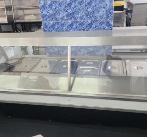 Bain Marie Flat Glass 6 Division used sh592