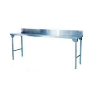 Table S/Steel Splash Back Mild-Steel Legs 2000 mm